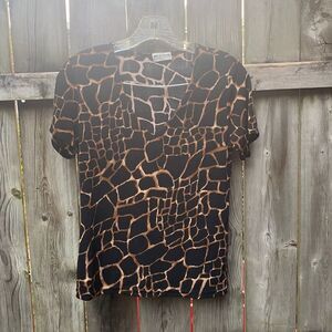 Western Connection animal print top sz. S